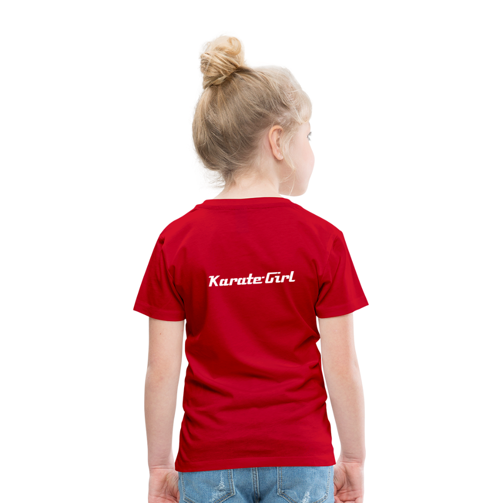 Karate-Girl Kinder T-Shirt - Rot