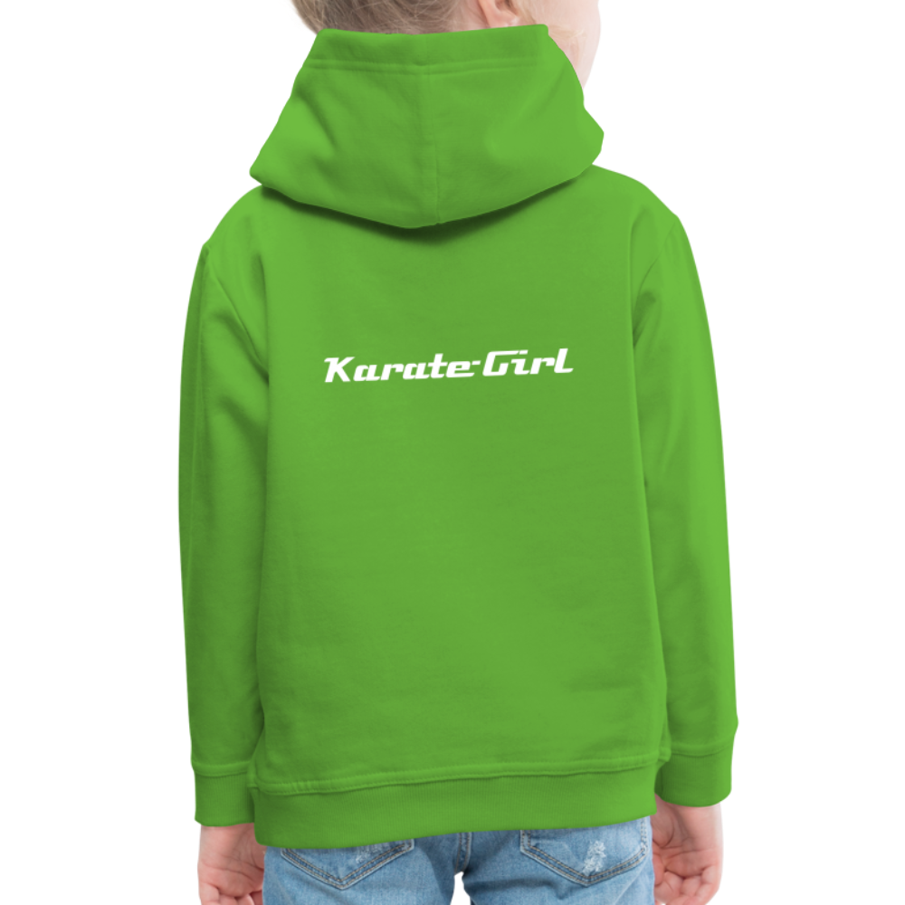 Karate-Girl Kinder Hoodie - Hellgrün