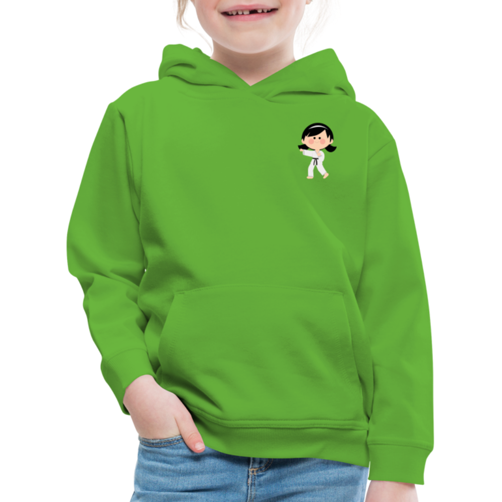 Karate-Girl Kinder Hoodie - Hellgrün