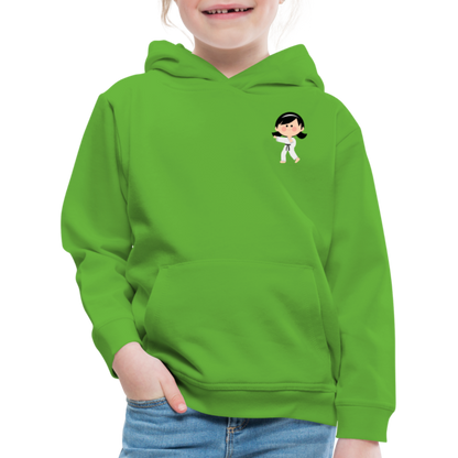 Karate-Girl Kinder Hoodie - Hellgrün