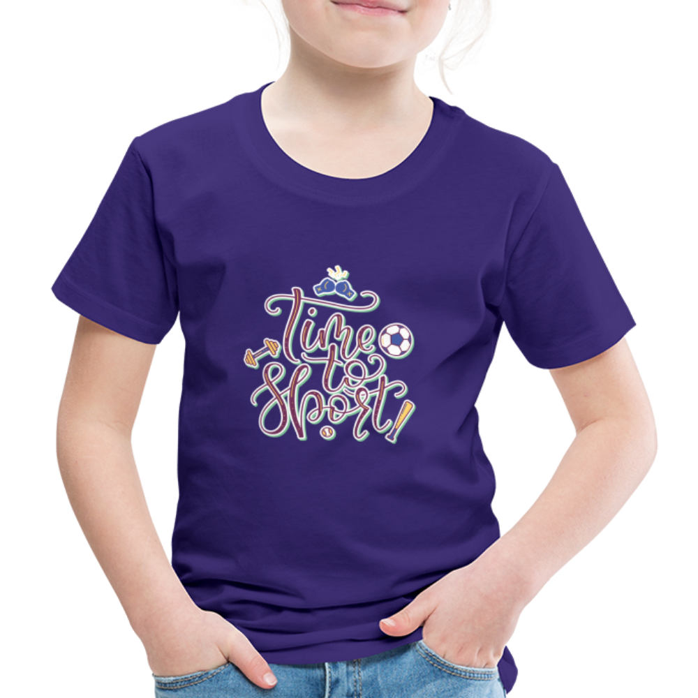 Time to Sport Kinder T-Shirt - Lila